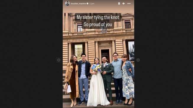 Luna Maya hadiri pernikahan saudara perempuan Maxime Bouttier (instagram)