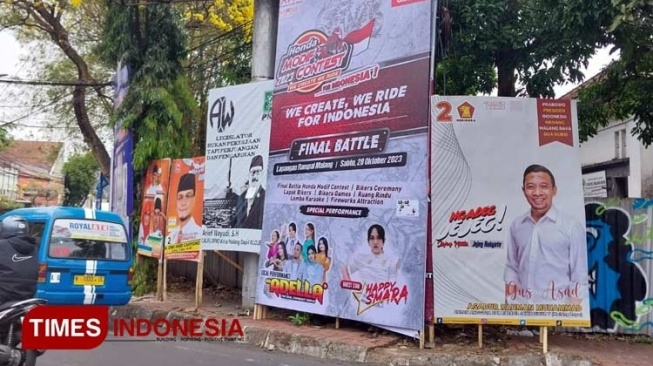 Baliho Caleg Penuhi Sudut Kota Malang Bikin Sumpek