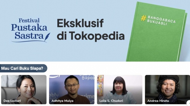 Tokopedia Luncurkan Festival Pustaka Sastra, Perkuat Perlindungan HKI Penulis dan Berantas Buku Bajakan