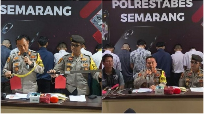 Polisi Amankan 20 Pelaku Tawuran Geng di Semarang, Banyak Remaja Bawa Sajam