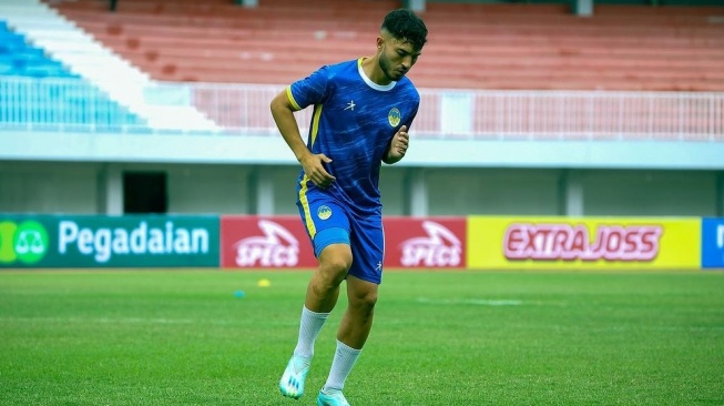 Gelandang bertahan, Andreas Esswein saat masih membela PSIM Yogyakarta. (Instagram/@andycampollo)