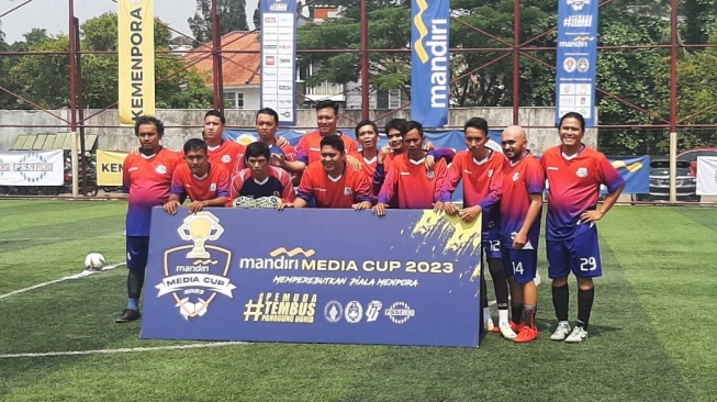 Tim Suara.com di Media Cup 2023 (Suara.com/Adie Prasetyo Nugraha)