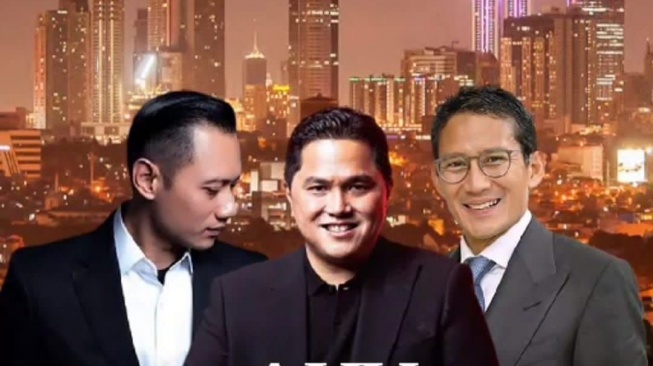 Beredar Meme Erick Thohir, AHY, dan Sandiaga Uno: Aku Bukan Lelaki Pilihan