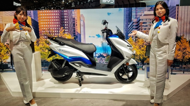 Penampakan Motor Listrik Suzuki e-Burgman di Jepang, Akan Masuk Indonesia?