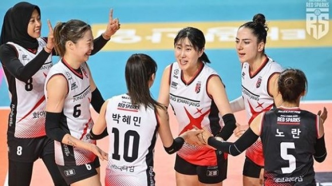 Hasil Suwon Hyundai vs Red Sparks: Megawati Cs Tumbang 1-3