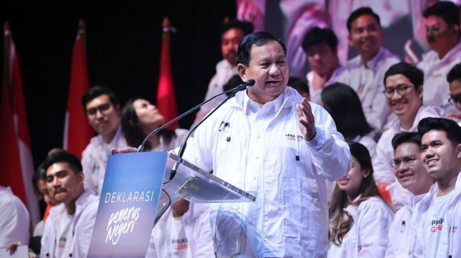 Deklarasi Relawan Pemuda Penerus Negeri, Prabowo: Kami Siap untuk Diinjak