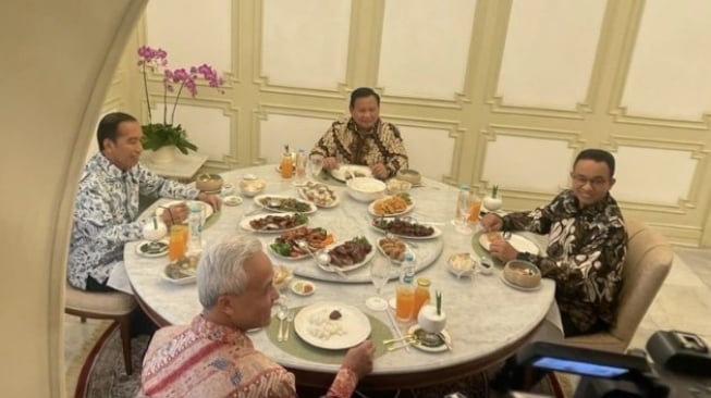 Ini Menu Makan Siang Presiden Joko Widodo Bersama 3 Bacapres