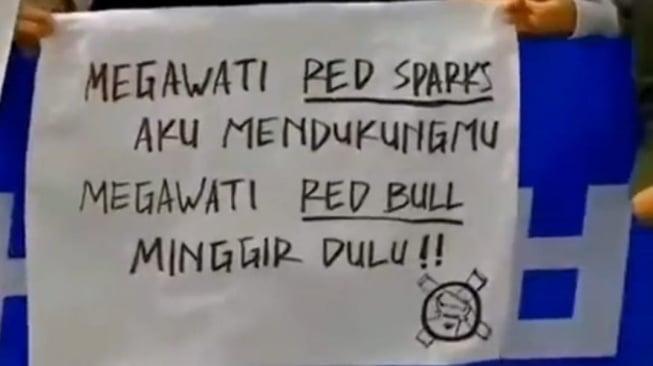 Poster Megawati menjadi sorotan. [Tangkapan layar akun X]