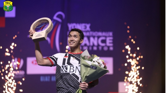 Usai Juara di French Open 2023, Pekan Ini Peringkat Jonatan Christie Naik!