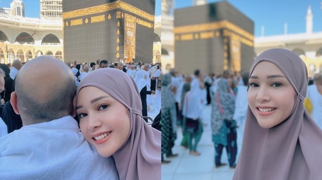 Momen Maia Estianty Umrah (Instagram/@maiaestiantyreal)