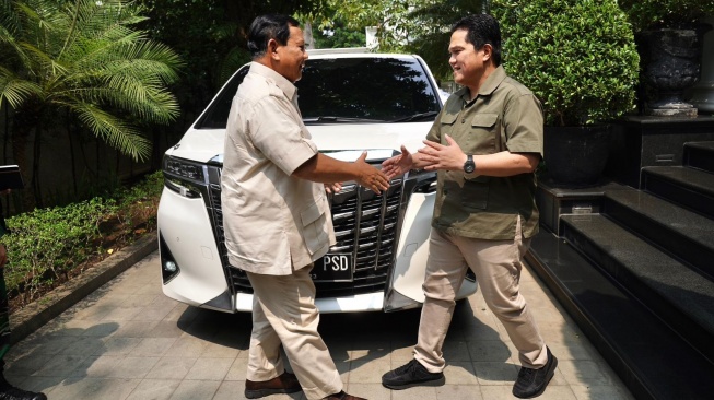 Menteri BUMN Erick Thohir melakukan Pertemuan dengan Menteri Pertahanan Prabowo Subianto/istimewa