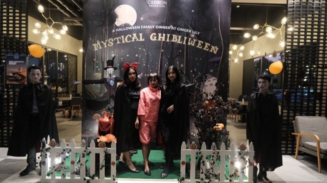 Perayaan pesta kostum horor halloween di Hotel Aston Cilegon. [IST]