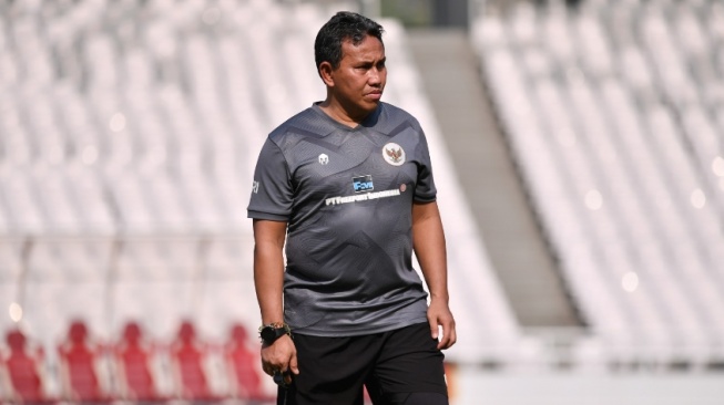 Pelatih Timnas Indonesia U-17, Bima Sakti (dok. pssi.org)