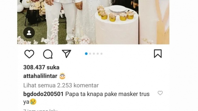 penampilan Atta Halilintar di pesta ultah Fuji (Instagram/@lambe__danu)