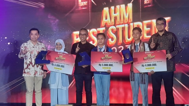 Para juara AHM Best Student 2023 Kategori Ide [PT Wahana Makmur Sejati].
