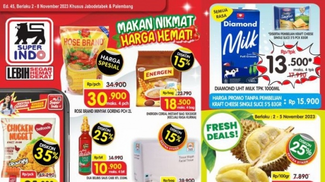 Promo Belanja Harga Hemat di Superindo, Diskon Produk Hingga 50 Persen