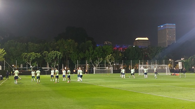 Latihan Perdana Juara Bertahan Piala Dunia U-17, Timnas Brasil U-17 Pamer Skill di Senayan