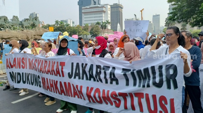 Ikut Unjuk Rasa Bela MK, Pendukung Gibran Ngaku Tak Paham Isi Putusan Batas Usia Cawapres