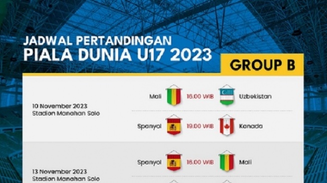 Jadwal 4 Pertandingan Piala Dunia U-17 Jumat 10 November 2023, Laga Kunci Timnas Indonesia vs Ekuador