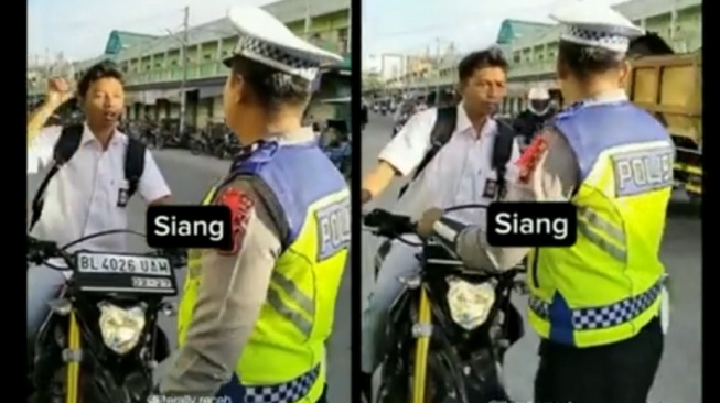 Aneh Tapi Nyata, Akal Pria Ini Encer Banget Bisa Akting saat Ditilang Polisi