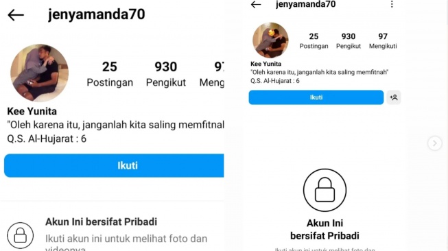 Gunawan Dwi Cahyo bersama seorang perempuan (Instagram/@jenyamanda70)