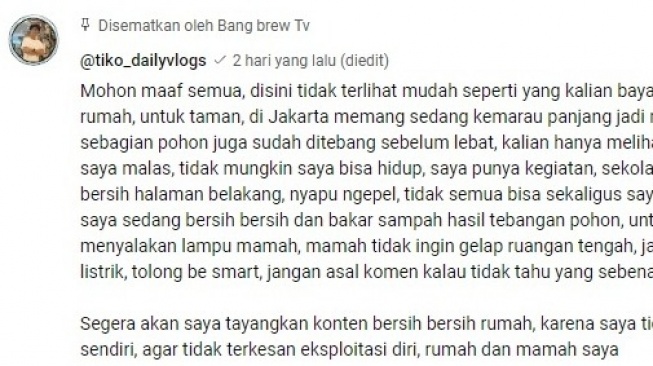 Fakta Tiko.  (YouTube/Bang Brew TV)