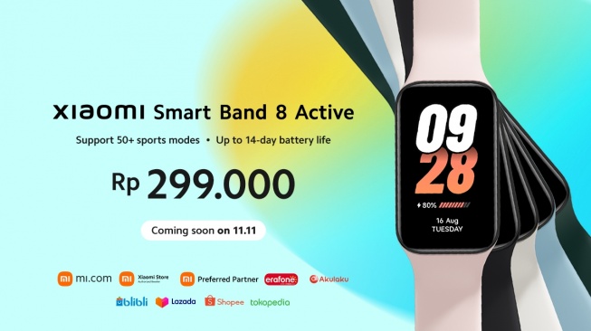 Xiaomi Smart Band 8 Active dan Xiaomi Monitor A27i Resmi di Indonesia, Ini Harganya