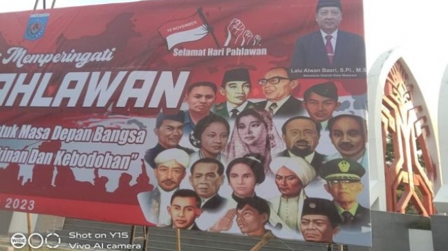 Baliho Pemkot Mataram Jadi Perbincangan, Pahlawan Nasional NTB Tak Tampak