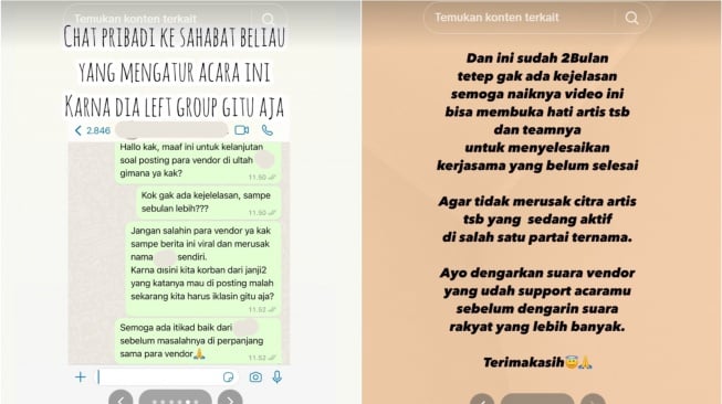 Seorang artis diduga lepas tanggung jawab endorse (TikTok/@eatlariz)