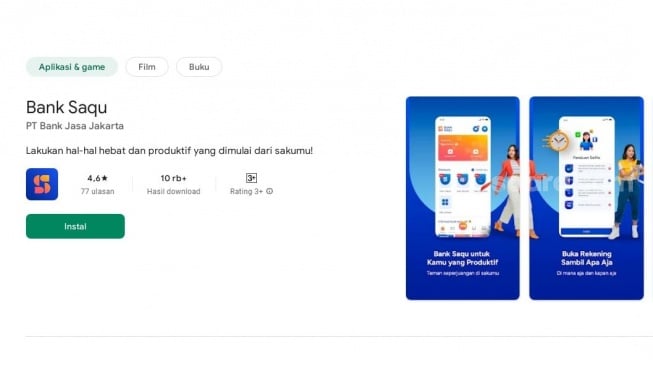 Aplikasi Bank Saqu [Suaracom via Google Play]