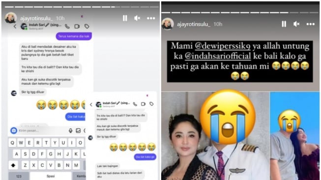 Indah Sari curhat memergoki Rully di diskotik (Instagram)