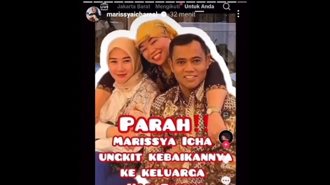 klarifikasi Marissya Icha (Instagram/@lambe__danu)