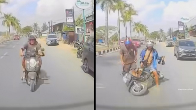 Inilah yang Bisa Terjadi kalau Kamu Suka Main HP saat Mengendarai Motor di Jalan