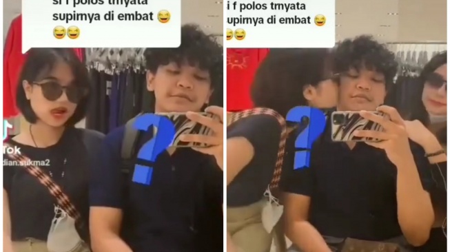 video lawas Fuji cium Tubagus Jody (Instagram/@lambe__danu)