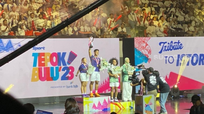 Selamat! Ganda Campuran Arya Saloka/Ziva Magnolya Menang di Tepok Bulu 2023