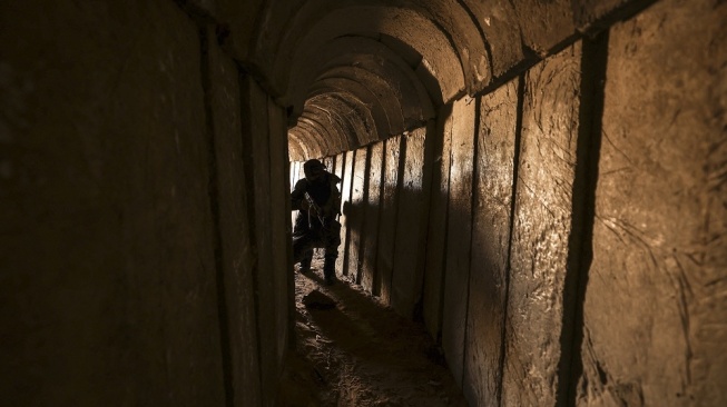 Penampakan terowongan Gaza. (Foto: AFP)