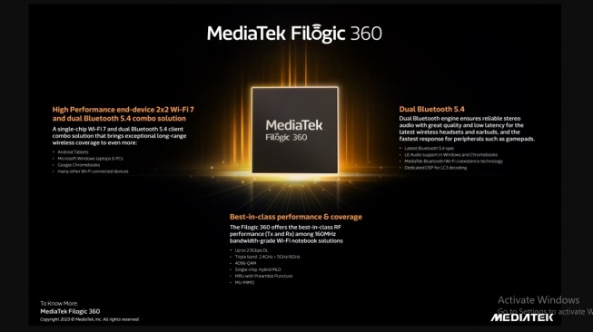 MediaTek  Filogic 360. [Gizmochina]