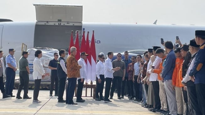 Jokowi Lepas Pengiriman 21 Ton Bantuan Kemanusiaan ke Jalur Gaza