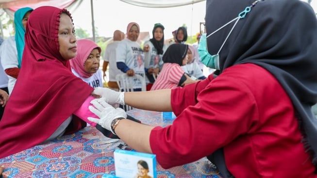 Petani Tebu Gelar Cek Kesehatan dan KB Gratis di Lampung Tengah