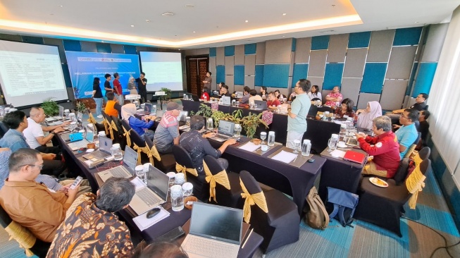 Pelatihan cek fakta jelang Pemilu 2024 di Hotel Alana, Solo, Jawa Tengah, Minggu (19/11/2023). [Dok. AMSI]