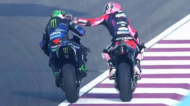 Viral Aksi Aleix Espargaro Pukul Kepala Morbidelli di Balap MotoGP, Apa Sanksinya?