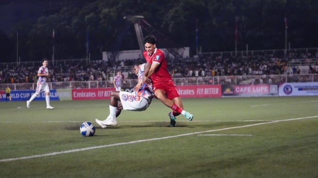 Pemain Timnas Indonesia Rafael Struick saat laga melawan Filipina dalam matchday kedua Grup F Kualifikasi Piala Dunia 2026 zona Asia di Stadion Rizal Memorial, Selasa (21/11/2023). (Dok. PSSI).