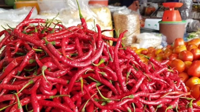 Harga Cabai Merah di Pasar Solok Tembus Rp100 Ribu per Kilogram