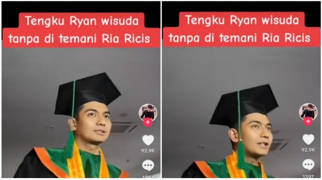 Teuku Ryan Wisuda Tanpa Ditemani Ria Ricis, Netizen: Ada Apa Sebenarnya?