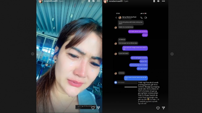 Irene Bermawi rugi puluhan juta (instagram)