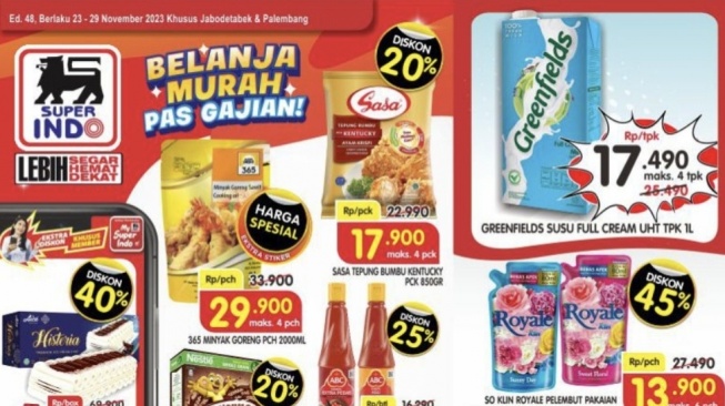 Superindo Bagi-bagi Diskon Menarik Lewat Promo Pas Gajian