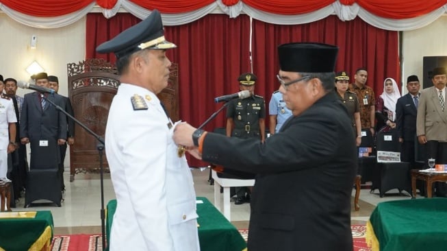 Jabat Pj Bupati Indragiri Hilir, Herman Diminta Cekatan Lanjutkan Pembangunan