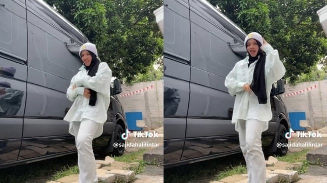 Sajidah Halilintar Ikut Untouchable Dance Challenge (tiktok/@sajidahalilintar)