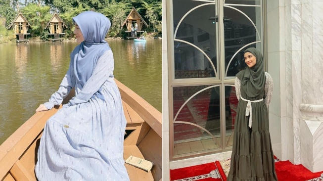 Pertarungan Amal antara Larissa Chou dan Nadya Mustika.  (Instagram/larissachou dan nadyamustikarahayu)