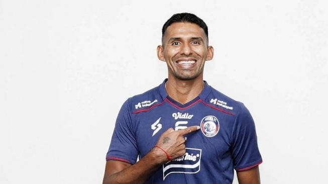 Pemain baru Arema FC asal Bolivia, Gilbert Alvarez. ANTARA/HO-MO Arema FC.